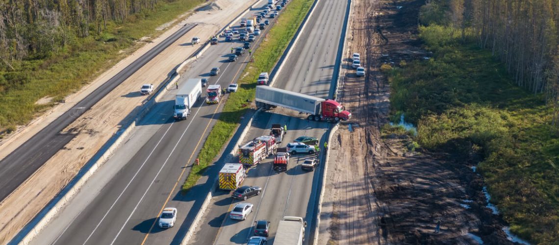 Far From Home and in a Crash Your Out of State Accident Guide - image of car crash out of state on highway